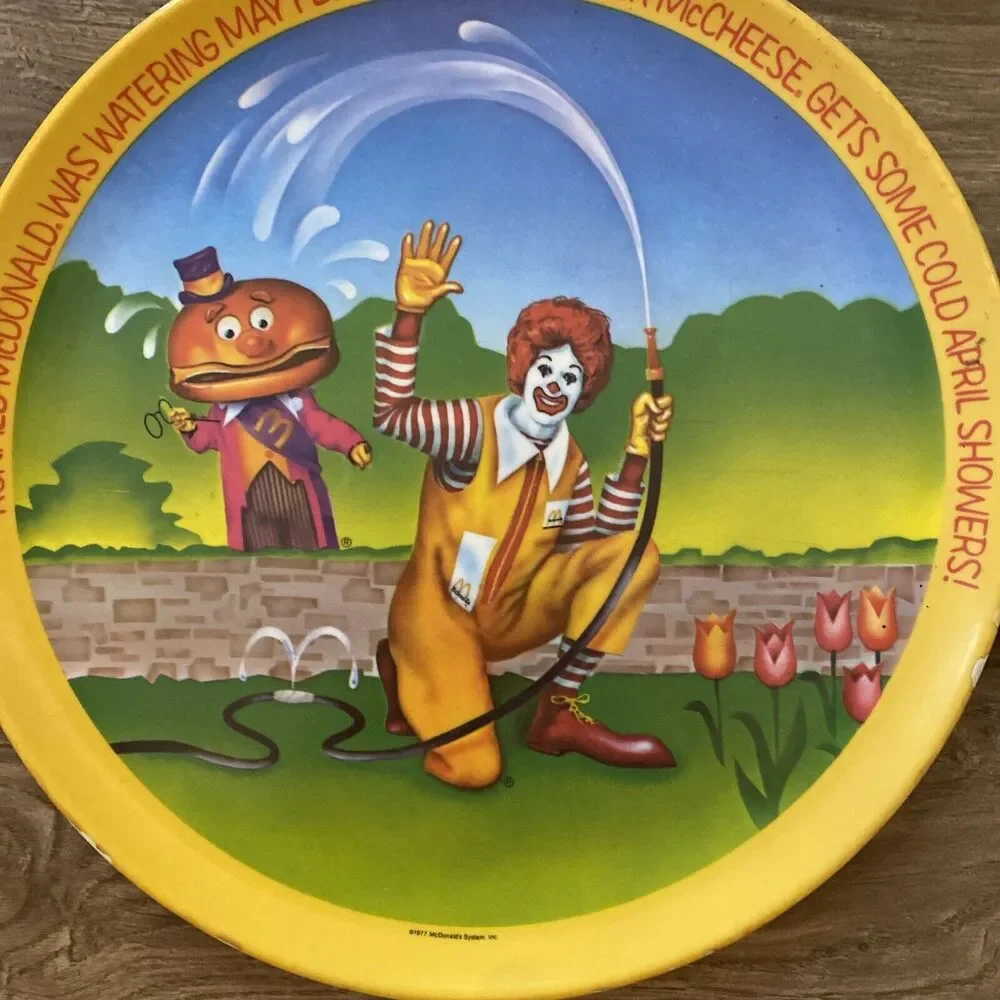 Lexington Vintage McDonalds Plates, 1977, Spring & Winter